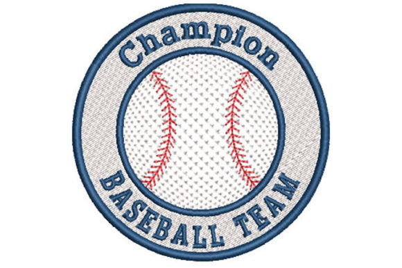 Baseball Team Embroidery Design