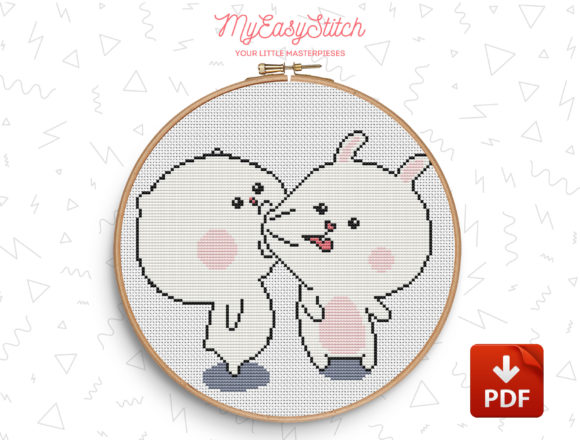 Big Kiss Cross Stitch Pattern