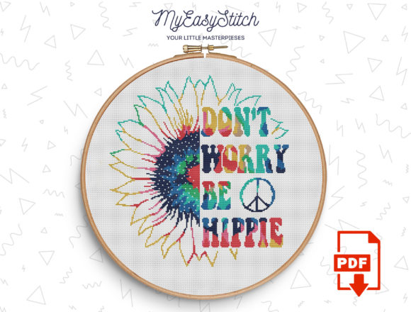 Don't Worry Cross Stitch Pattern