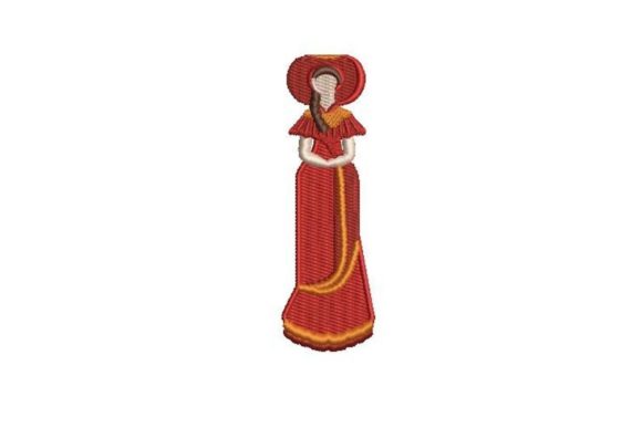Faceless Doll Embroidery Design
