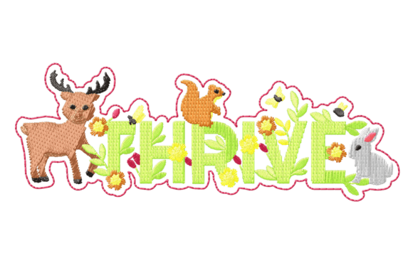 Thrive: A Seasonal Embroidery Design